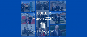 Leo Docherty MP's March 2024 e-Bulletin